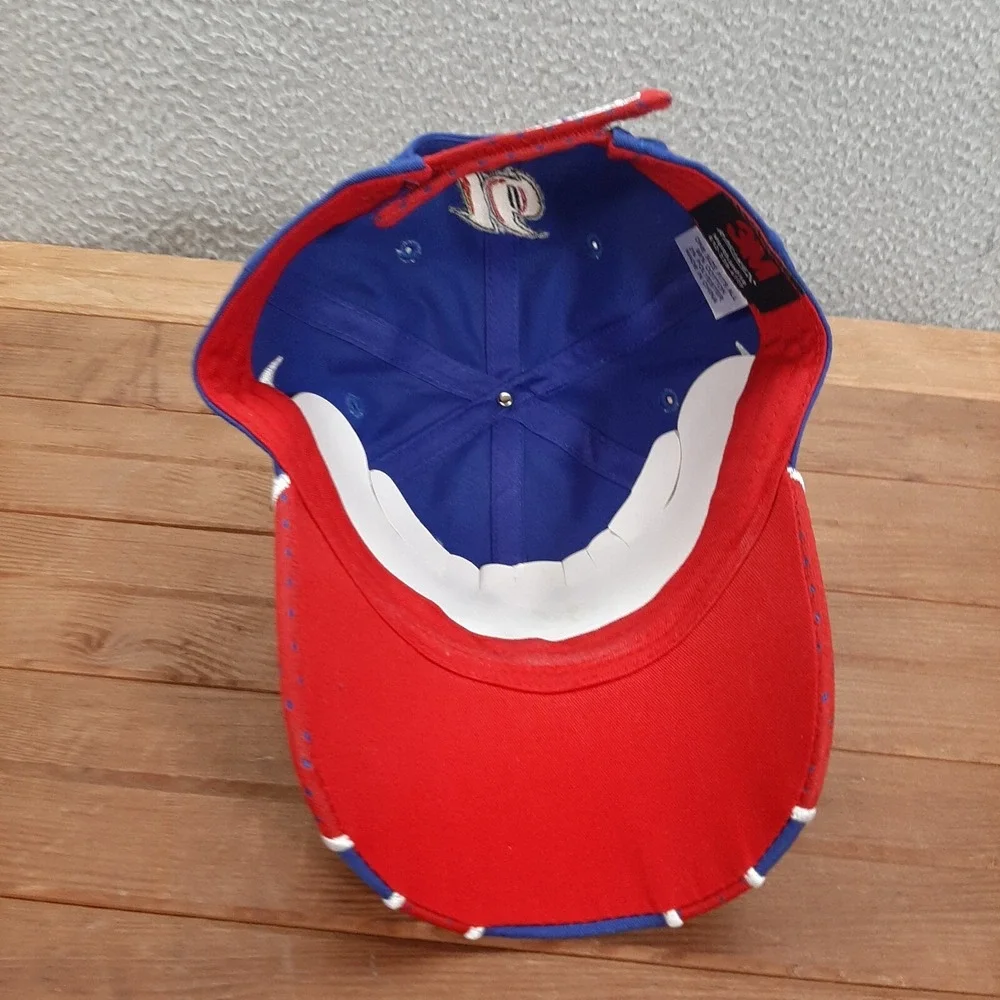 NASCAR Hat Adult Blue Red White Strap Back Dad Cap Roush Racing Embroidered‎ Y2K